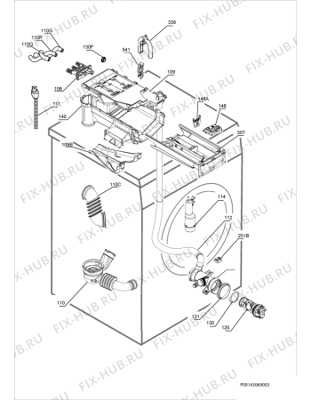 Взрыв-схема стиральной машины Aeg Electrolux L87495FL - Схема узла Hydraulic System 272